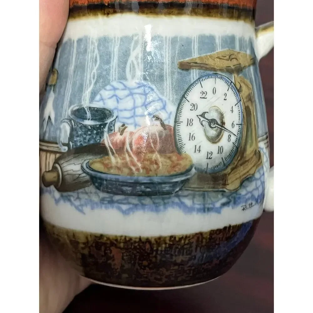 VTG Otagiri Coffee Mug Autumn Harvest Ruth Pengal Bake Apple Pie